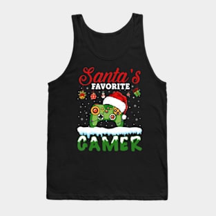 Santa's Favorite Gamer Christmas Gaming Tank Top